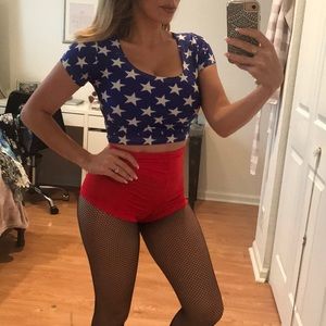 American woman / Wonder Woman halloween costume
